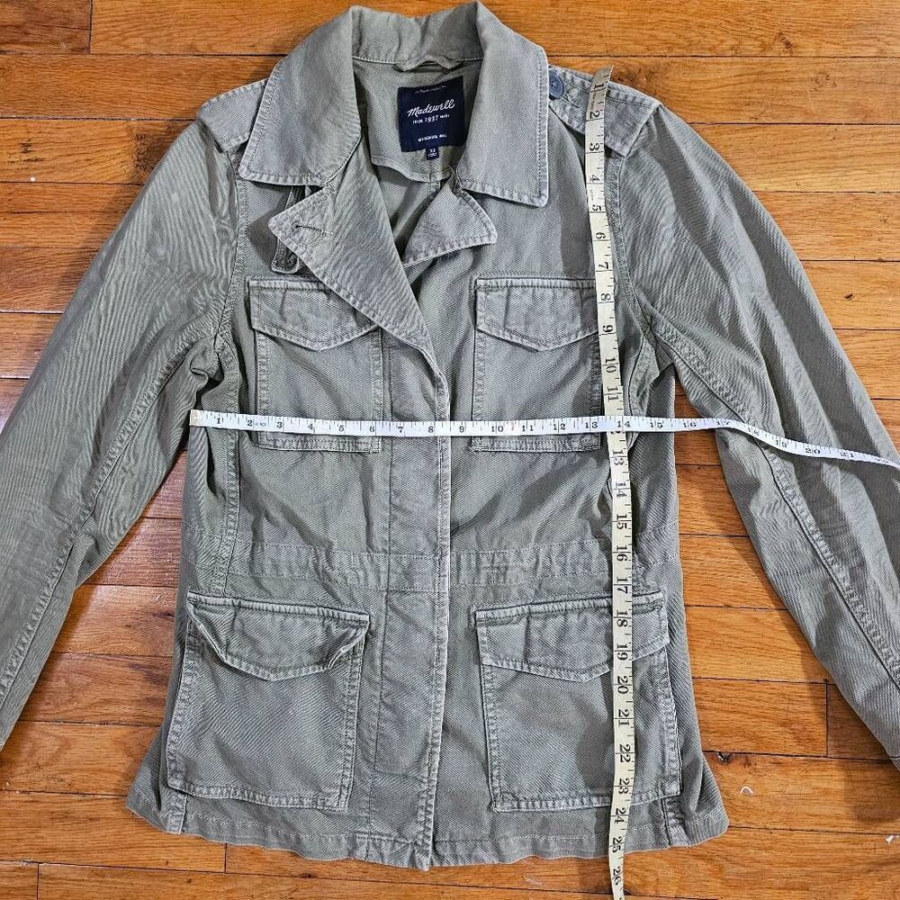 MADEWELL Women's XS Green Utility Jacket Cargo Field - Picture 4 of 7